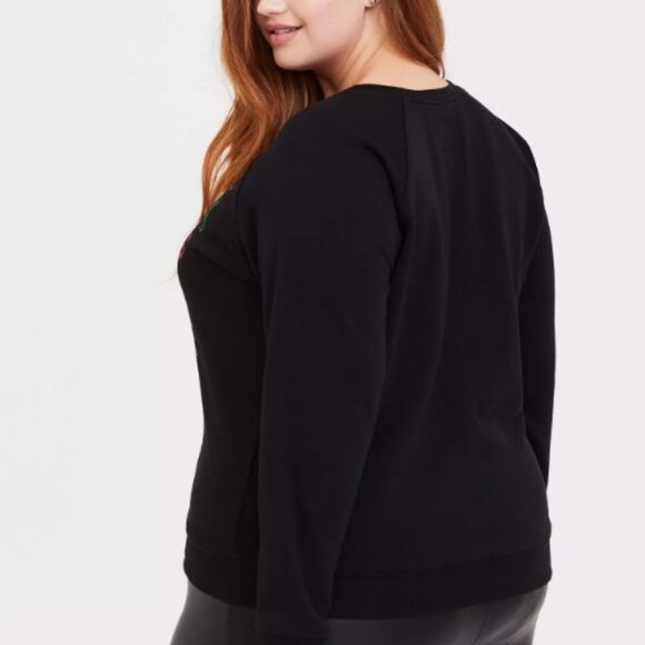Torrid size 4 Home Alone Black Raglan Holiday Sweatshirt - Picture 5 of 10